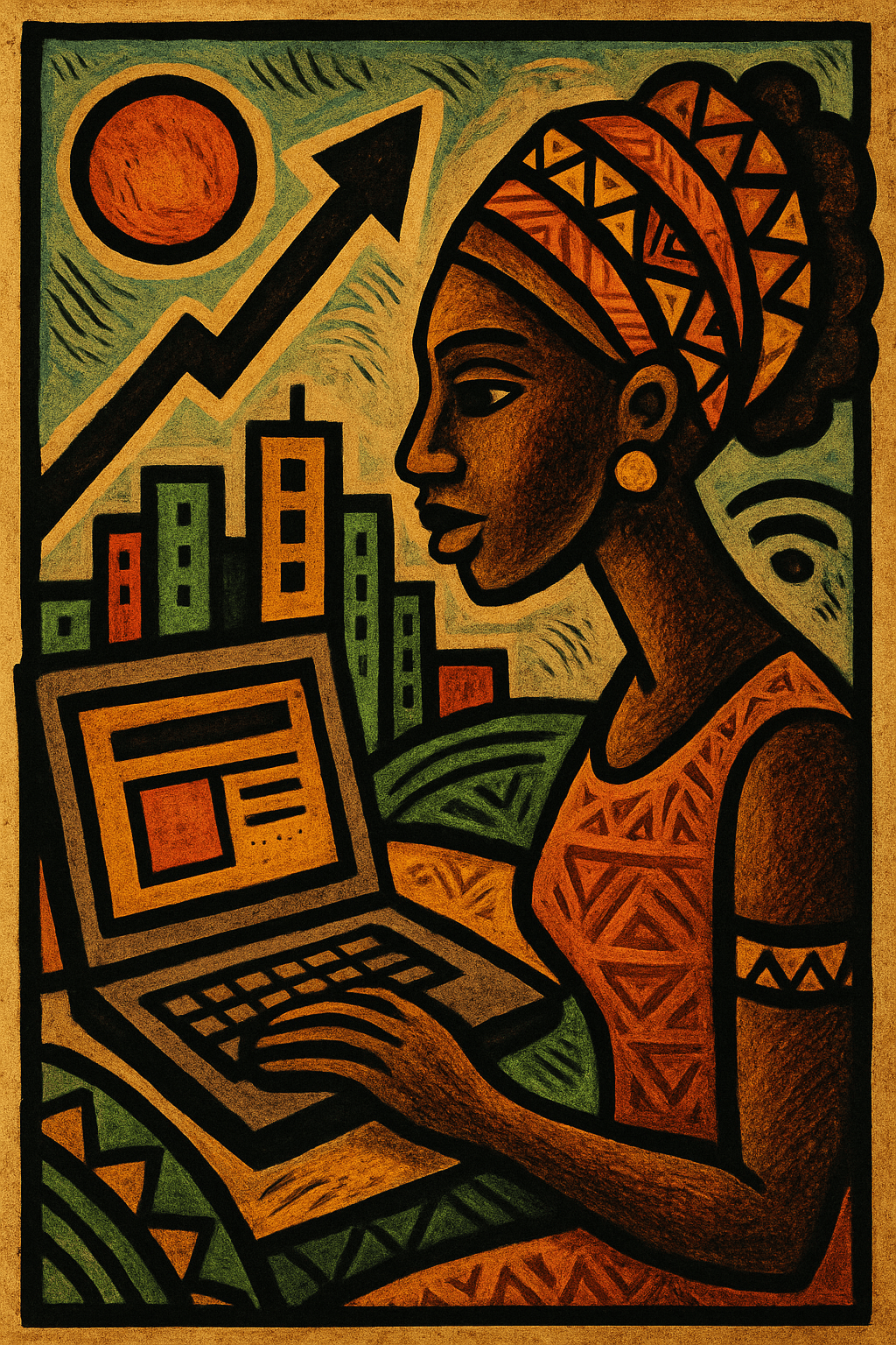 mozambican woman made with AI